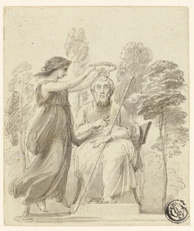 Coroando Homero de Thomas Stothard
