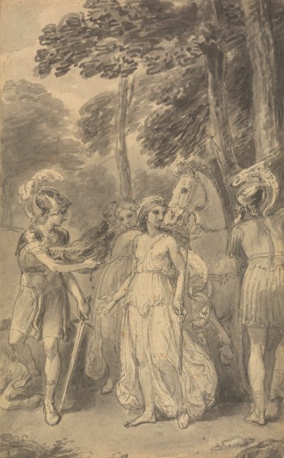Uma das Seis Ilustrações para "As Aventuras de Telemachus filho de Ulisses" de Fenelon de Thomas Stothard