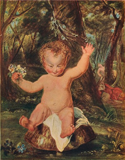 Puck, de um desenho em aquarela de Stoddart, depois de Reynolds, 1789, 1903 de Thomas Stothard