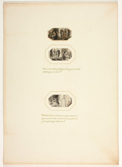 Studie für eine Platte aus Telemachus de Thomas Stothard