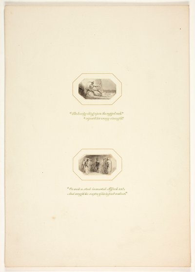 Estudo para uma prancha de The Task de Thomas Stothard