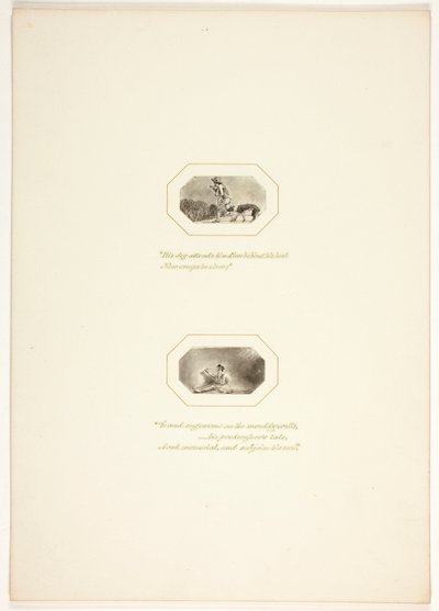 Estudo para uma prancha de «The Task» de Thomas Stothard