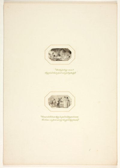 Estudo para uma prancha de «The Task» de Thomas Stothard