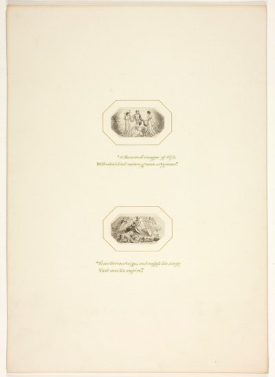 Estudo para uma prancha de The Task de Thomas Stothard