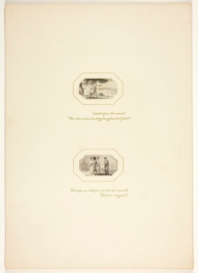 Estudo para uma prancha de A tarefa de Thomas Stothard