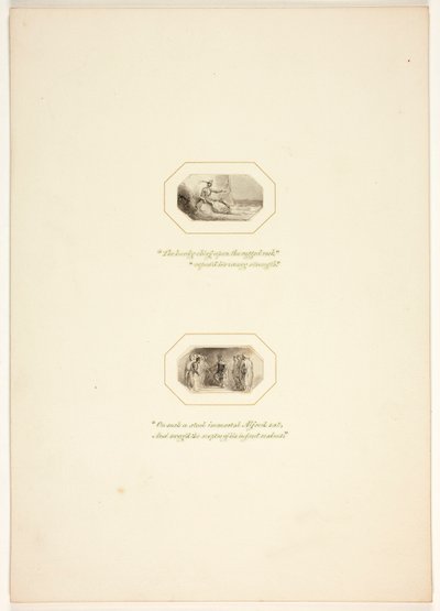 Estudo para uma estampa de The Task de Thomas Stothard