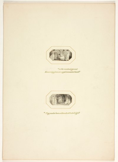 Estudo para uma prancha de The Task de Thomas Stothard