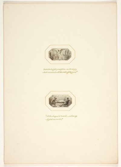 Estudo para uma prancha de The Task de Thomas Stothard