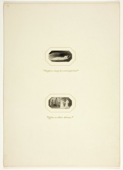Estudo para uma placa de The Triumphs of Temper, no livro de bolso de noivados reais de 1796 de Thomas Stothard