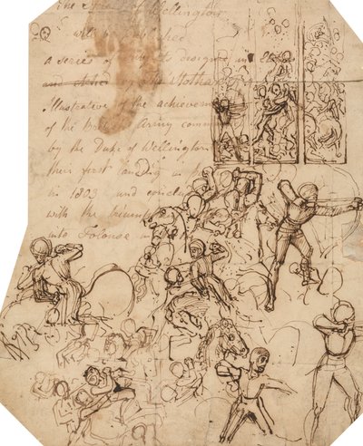 Estudo para o Escudo de Wellington de Thomas Stothard