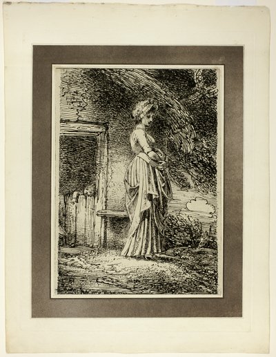A Maçã Perdida, da primeira edição de Specimen of Polyautography de Thomas Stothard