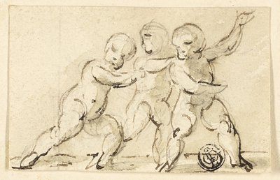 Três Putti em jogo de Thomas Stothard