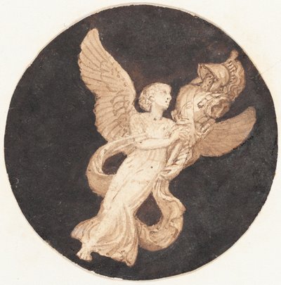 Vinheta para uma página de título: "Vitória Alada" de Thomas Stothard