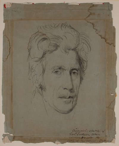 Andrew Jackson, após a Batalha de Nova Orleans, c.1815 (desenho) de Thomas Sully