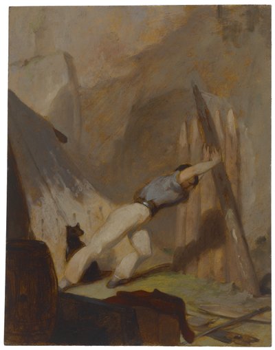 Construindo um Abrigo, c.1856 de Thomas Sully