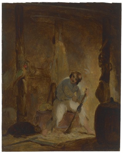 Em sua caverna, c. 1856 de Thomas Sully