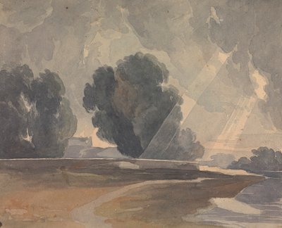 Paisagem com Árvores e Lago de Thomas Sully