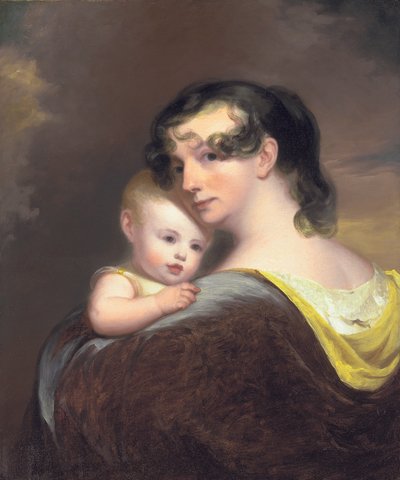 Retrato de Esther Fortune Warren e sua filha Hester, 1811 de Thomas Sully