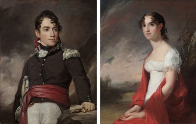 Retratos de Jean Terford David e Mary Sicard David de Thomas Sully