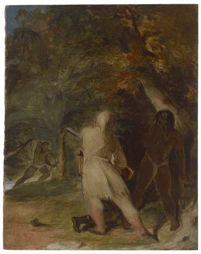 Salvando a Vida da Sexta-Feira, c.1856 de Thomas Sully