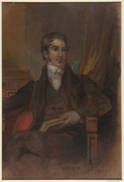 Estudo para "Retrato de James Cornell Biddle", Museu de Belas Artes, Houston, TX de Thomas Sully