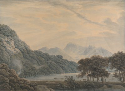 A Cabeça de Ullswater, Com a Loja de Patterdale à Esquerda de Thomas Sunderland