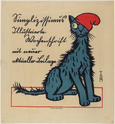 Cartaz publicitário para o Simplicissimus de Thomas Theodor Heine