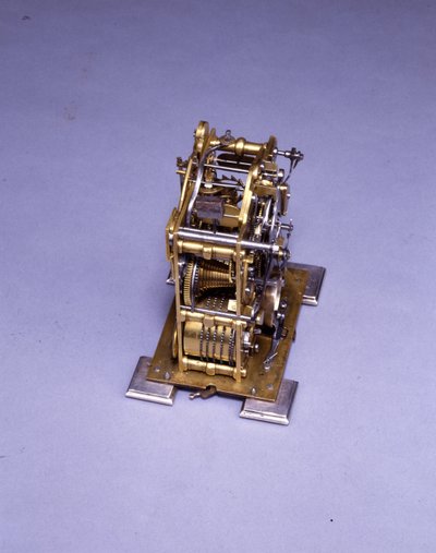 Relógio de suporte em miniatura impressionante, não. 222, c.1695 (metal) (ver também 834228-31) de Thomas Tompion