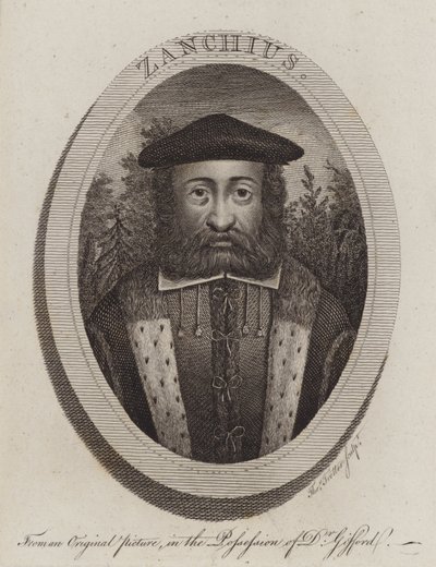 Girolamo Zanchi, clérigo italiano da Reforma Protestante (gravura) de Thomas Trotter