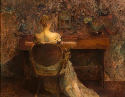 The Spinet, ca. 1902. de Thomas Wilmer Dewing