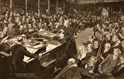 Os Lordes e Comuns Que Receberam a Declaração Preliminar de Sua Majestade, de &39;The Illustrated London News&39;, 1902 de Thomas Walter Wilson