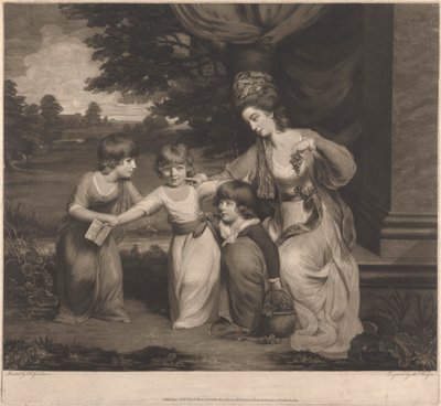 Lady Rushout e os seus filhos de Thomas Watson