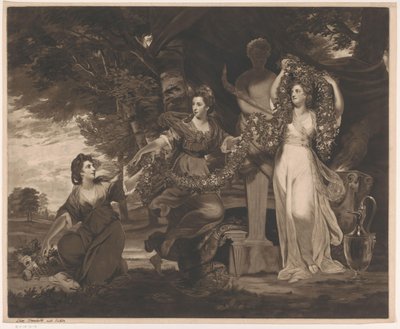 Retrato de Barbara Beresford, Elizabeth Gardiner e Anne Townshend como as Três Graças de Thomas Watson