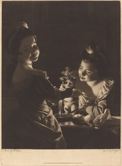 Vestido Miss Kitty de Thomas Watson after Joseph Wright