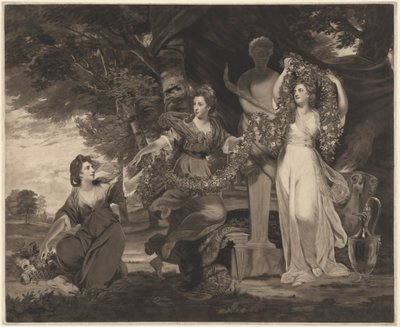 A Sacrifice to Hymen (Três Filhas de Sir William Montgomery) de Thomas Watson after Sir Joshua Reynolds