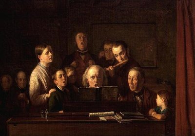 Praticando para um concerto de aldeia de Thomas Webster