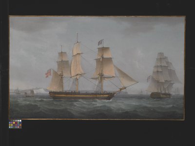 Ao largo da Costa de Dover (óleo sobre tela) de Thomas Whitcombe