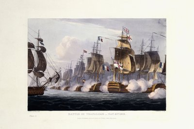 A Batalha de Trafalgar, 21 de outubro de 1805, 1816 de Thomas Whitcombe