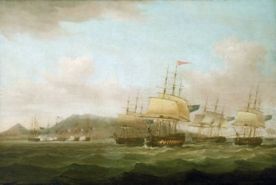 Tomada de Saint Paul, perto da ilha de Bourbon (atual ilha da Reunião) pela frota britânica, a 21 de setembro de Thomas Whitcombe
