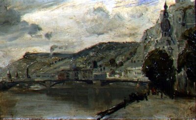 A Ponte em Dinant de Thomas William Roberts