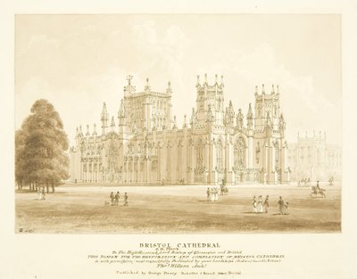 Design para Restauração e Conclusão da Catedral de Bristol de Thomas Willson