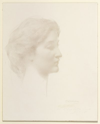 Cabeça de uma rapariga de Thomas Wilmer Dewing