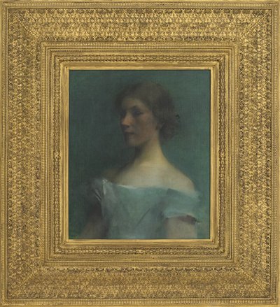 Retrato em azul, 1898 de Thomas Wilmer Dewing