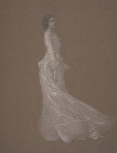 O vestido rosa, c.1894 de Thomas Wilmer Dewing