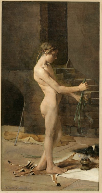 O escravo dos feiticeiros, 1877 de Thomas Wilmer Dewing