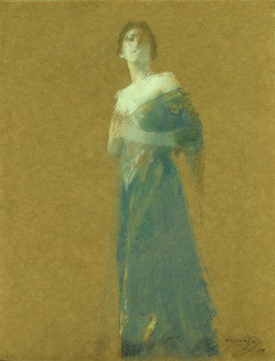 Mulher de azul de Thomas Wilmer Dewing