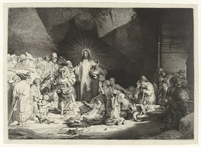 Pregação de Cristo (The Hundred-Gold Print) de Thomas Worlidge