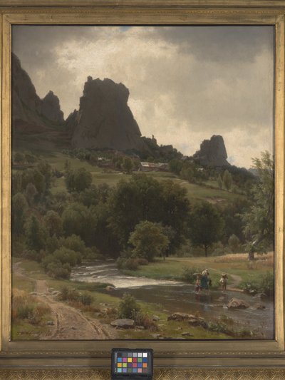 Summer Pastorale (Vista de Kallenfels) (óleo sobre tela) de Thomas Worthington Whittredge