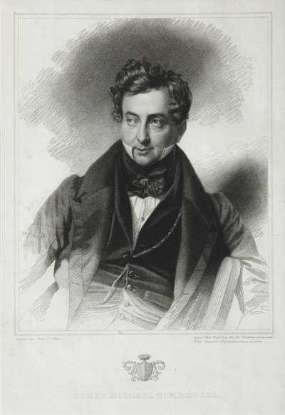 Retrato do Conde Mikhail Yuryevich Vilyegorsky 1788-1856, início da década de 1830 de Thomas Wright