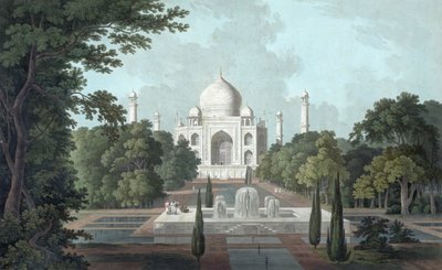 Vista do Taj Mahal de Thomas und William Daniell
